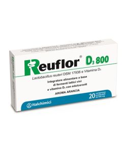 Reuflor D3 800 integratore di fermenti lattici vivi 20 Compresse 