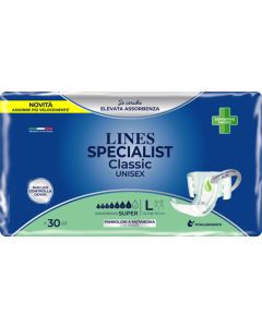 Lines Specialist Classic Super pannolone mutanda - Confezione da 30 pezzi 