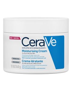 CeraVe crema idratante viso e corpo pelle secca a molto secca 340 gr 