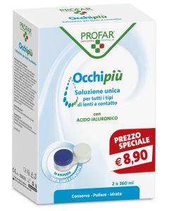 Profar Occhipiù Soluzione unica per lenti a contatto 2X360 ml **
