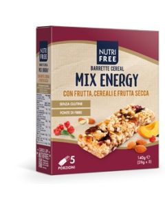 Nutrifree Barrette Cereal Mix Energy senza Glutine 5 pezzi da 28 Gr 