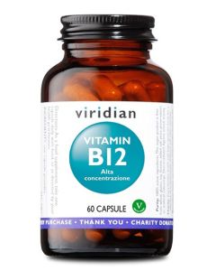 Viridian Vitamin B12 High Potency integratore alimentare 60 Capsule 