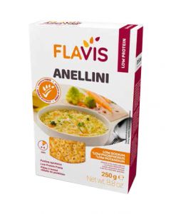 Mevalia Flavis Pasta aproteica senza glutine Anellini 250 gr 