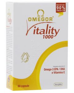 Omegor Vitality 1000 Integratore Omega3 EPA DHA 60 capsule molli 
