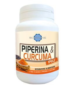 Piperina & Curcuma Piu Integratore Alimentare 60 Capsule 