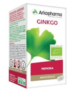 Arkopharma Arkocapsule Ginkgo Bio Integratore per la circolazione sanguigna 130 Capsule 