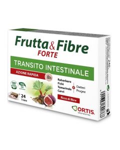 Frutta e Fibre Forte Integratore per il transito intestinale 24 cubetti 