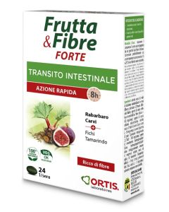 Frutta e Fibre Forte Integratore per il transito intestinale 24 compresse 