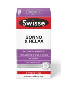 Swisse Valeriana integratore Sonno e Relax 50 Compresse 