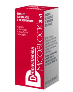 Dermovitamina micoblock 3 in 1 trattamento unghie rosso 