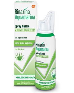 Rinazina Aquamarina Spray Nasale Isotonico Acqua Di Mare E Aloe Vera 100 ml **