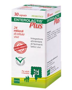 Enterolactis Plus Integratore Fermenti Lattici Vivi 30 Capsule 