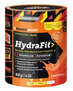 Named Sport Hydrafit Polvere Integratore energetico arancia rossa 400 gr 