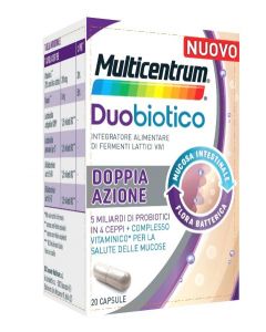 Multicentrum Duobiotico integratore flora intestinale 20 capsule 