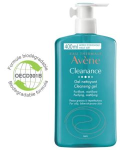 Avène Eau Thermale Cleanance Gel Detergente viso e corpo 400 Ml 