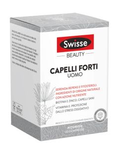 Swisse Beauty Capelli Forti Uomo Integratore Vitamine e Minerali 30 Compresse 