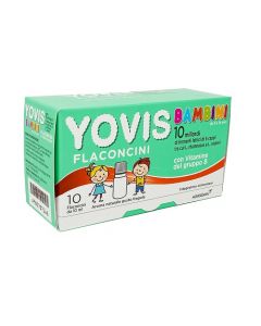 Yovis Bambini Integratore Fermenti lattici Gusto Fragola 10 Flaconcini da 10 ml 