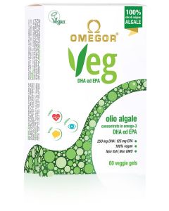 Omegor Veg Olio algale a base di Omega 3 60 capsule