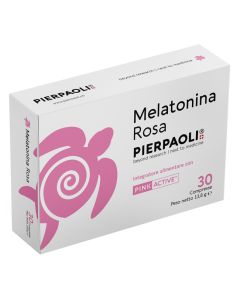 PIerpaoli Melatonina Rosa Integratore per il sonno 30 Compresse