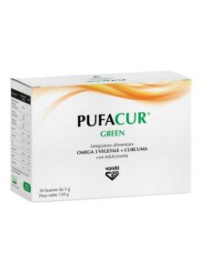 Pufacur Green integratore a base di omega 3 e curcuma 30 bustine 
