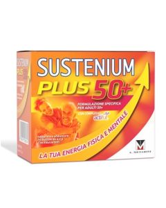 Sustenium Plus 50+ integratore per energia fisica e mentale 16 Bustine
