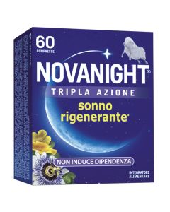 Novanight Tripla Azione Integratore a Rilascio Rapido 30+30 Compresse 