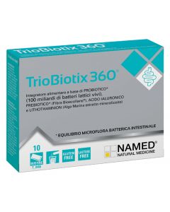 Triobiotix360 integratore di probiotici 10 Bustine 