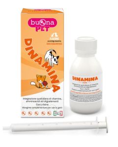 Buona PET Dinamina mangime complementare di vitamine per cani e gatti 60 gr