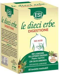 Esi Le dieci erbe DIGESTIONE integratore per l'apparato digerente 60 tavolette 