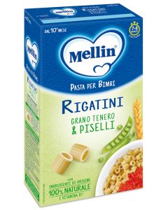 Mellin Pasta Rigatini Gran Tenero E Piselli 280 gr 