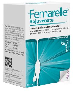 Femarelle Rejuvante integratore con estratti di soia e di semi di lino 56 capsule 