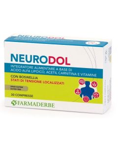 Farmaderbe Neurodol Acido Lipoico Integratore Sistema Nervoso 30 Compresse 