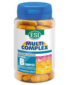 ESI Vitamine B Complex Integratore con Selenio e Coenzima Q10 50 Compresse