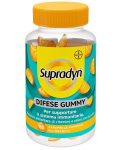 Supradyn Difese Gummy Integratore di Vitamine e Zinco 60 Caramelle gommose 