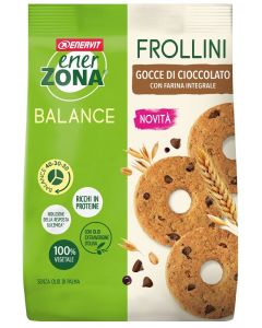 Enerzona Balance Frollini con Gocce di Cioccolato e Farina Integrale 250 gr 