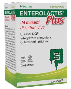 Enterolactis Plus Integratore a base di fermenti lattici 14 bustine 