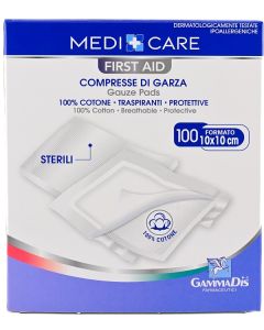 Medicare Compresse di Garza in Cotone 10 x 10 cm 100 compresse **