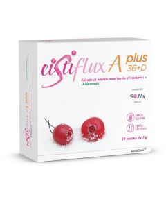 Cistiflux Plus 36+ D Integratore per le vie urinarie 14 Bustine 