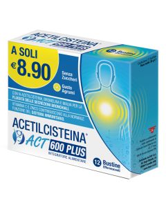 ACETILCISTEINA ACT 600 PLUS12B