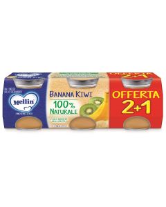 Mellin Omogeneizzato Banana/Kiwi 3x100 gr OFFERTA 