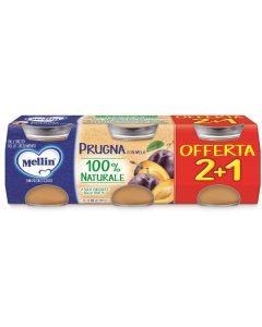 Mellin Omogeneizzato Prugna Con Mela 3x100 gr 