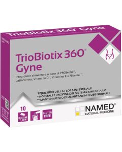 Triobiotix 360 Gyne Integratore a base di fermenti lattici 10 Bustine 