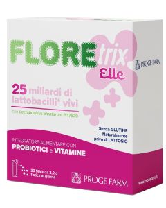 Floretrix Elle integratore con probiotici e vitamine 30 stick orosolubili 