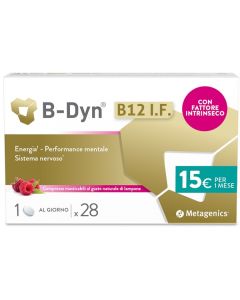 B-Dyn Integratore di Vitamina B12 Gusto Lampone 28 Compresse