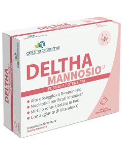 Deltha mannosio amarena integratore alimentare senza glutine e lattosio 14 bustine