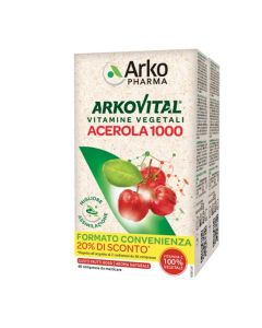Arkopharma Arkovital Acerola 1000 integratore Pack Family 60 Compresse 