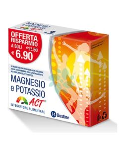ACT Integratore Magnesio Potassio 14 Bustine 