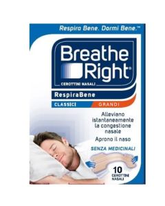 Breath Right Cerotti nasali Classici grandi 10 pezzi 