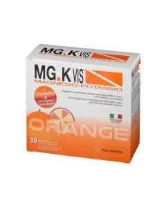 MgK Vis Magnesio Potassio Integratore Sali Minerali Arancia 30 Bustine 