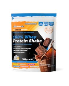 Named 100% Whey Protein Shake Integratore Proteico Choco Brownie 900 Gr 